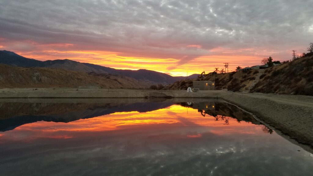 Sunset over Grant Pond
